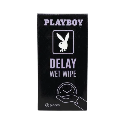 Playboy Delay Wet Wipe -5 Pcs | بلاي بوي مناديل مبللة - 5 قطع