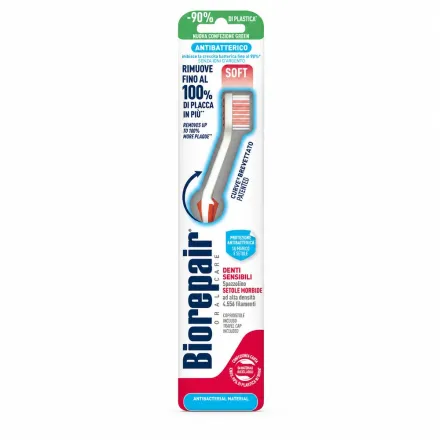 Biorepair Antibacterial Toothbrush Soft | بايوريبير فرشاة أسنان ناعمة للأسنان الحساسة