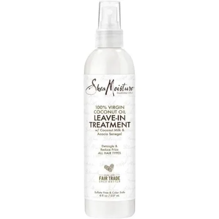 SheaMoisture 100% Virgin Coconut Oil Leave In Treatment - 237ml | شيا مويستشر ليف ان بزيت جوز الهند - 237 مل