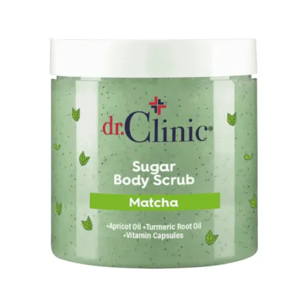 dr.Clinic Sugar Body Scrub Matcha - 250ml | دكتور كلينك سكراب الجسم بالماتشا والسكر- 250مل