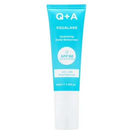 Q+A Squalane Hydrating Daily Sunscreen SPF50 - 50ml | كيو بلس ايه كريم واقي شمسي مرطب spf50 - 50 مل
