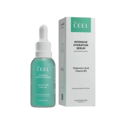 the CEEL Intensive Hydration Serum Hyaluronic Acid Vitamin B5 -30ml | ذا سيل سيروم ترطيب هيالورونيك اسيد و بانتينول - 30 مل