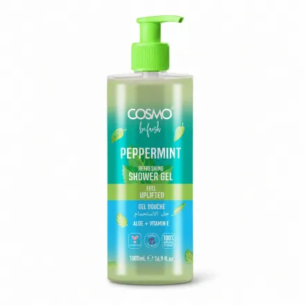COSMO Peppermint Pefreshing Shower Gel - 1000ml | كوزمو جل الاستحمام برائحة النعناع - 1000 مل