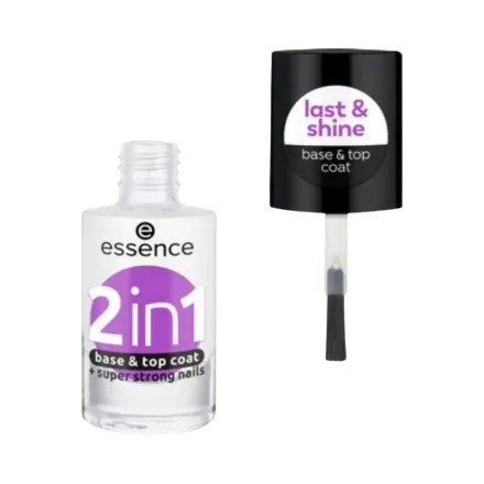 Essence 2 in 1 Base & Top Coat - 8ml | ايسنس 2 في 1 صبغ أظافر - 8 مل