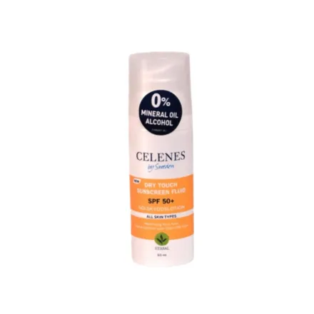 Celenes by Sweden Dry Touch Sunscreen Fluid Spf50+ - 50ml | سيلينس واقي شمسي سائل - 50 مل