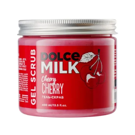 DOLCE MILK Cheery Gel Scrub - 400ml | دولتشي ميلك شيري جل سكرب للجسم - 400 مل