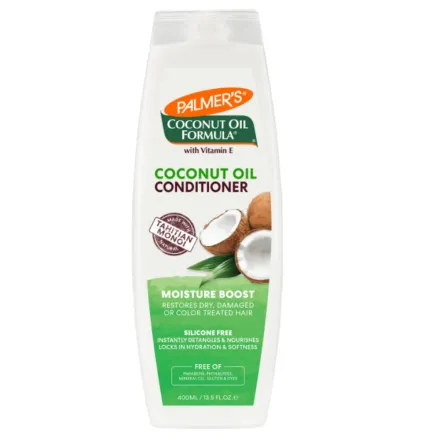 PALMER'S Coconut Oil Formula Moisture Boost Conditioner Sulfate Free - 400ml | بالمرز بلسم معزز للرطوبة مع زيت جوز الهند خالي من الكبريتات للشعر الجاف والتالف - 400 مل