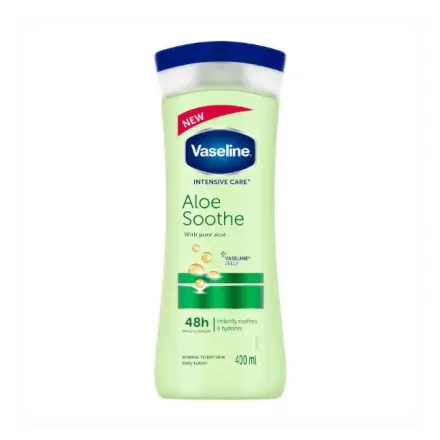 Vaseline Aloe Soothing Body Lotion Moisture For Dry Skin | فازلين لوشن مرطب للجسم بالالوفيرا للبشرة الجافة