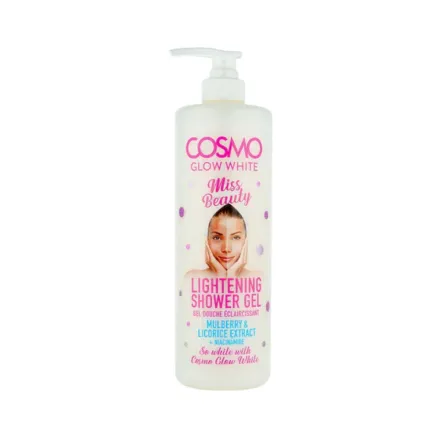 COSMO Glow White Whitening Shower Gel Miss Beauty - 1000ml | كوزمو سائل استحمام مفتح للبشرة - 1000 مل