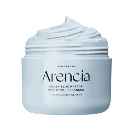 Arencia Fresh Blue Hyssop Rice Mochi Cleanser - 120g | ارنيسيا غسول موتشي للوجه فريش بلو هيسوب - 120 غ