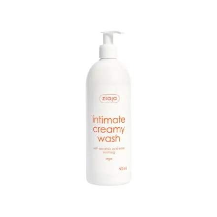 Ziaja Intima Creamy Wash Ascorbic Acid - 500ml | جايا غسول كريمي للمنطقة الحساسة - 500 مل