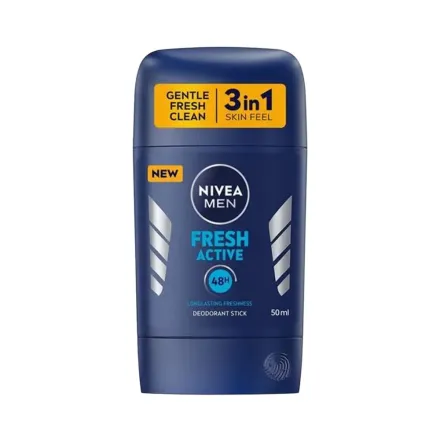 Nivea Men Deodorant Stick Fresh Active - 50ml | نيفيا مزيل تعرق ستيك للرجال فريش اكتيف - 50 مل