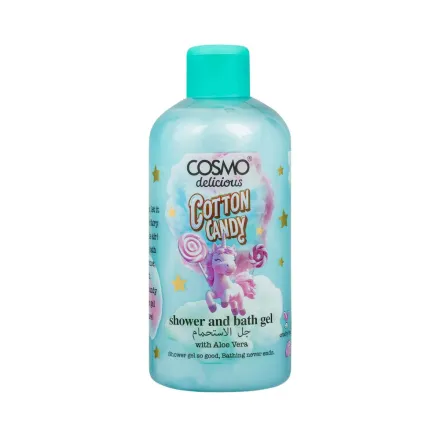 COSMO Cotton Candy Shower And Bath Gel - 500ml | كوزمو جل الاستحمام من كوزمو برائحة غزل البنات – ٥٠٠ مل