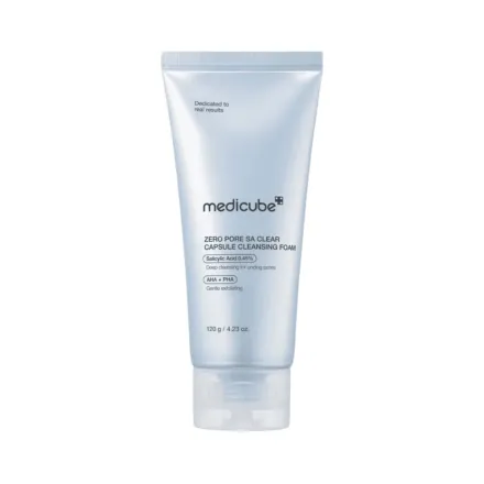 MEDICUBE Zero Pore SA Clear Capsule Cleansing Foam - 120g |ميدي كيوب غسول رغوي بكبسولات لتنقية المسام – 120 غ