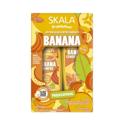 Skala Frutastica Banana Shampoo & Conditioner Set - 325ml | سكالا مجموعة شامبو وبلسم بالموز – 2 × 325 مل