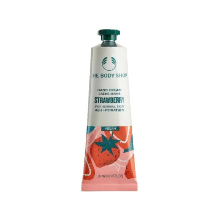 The Body Shop Strawberry Vegan Hand Cream - 30ml | ذا بودي شوب كريم اليدين بالفراولة - 30مل