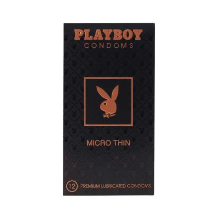 PLAYBOY Condoms Micro Thin - 12 Pcs |بلاي بوي واقيات ذكرية - 12 قطعة