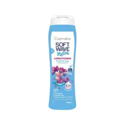 Cosmaline Soft Wave Kids Blueberry Conditioner - 400ml | كوزمالين بلسم للشعر بخلاصة التوت البري للأطفال - 400 مل