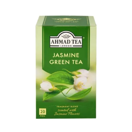 Ahmad Tea Jasmine Romance Green Tea - 20 Pcs| شاي أحمد شاي اخضر بالياسمين – 20 كيس شاي