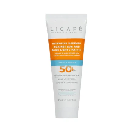 Licape Intensive Defense Against Sun And Blue Light 50+ Spf - 40ml | ليكابي كريم حماية مكثفة من الشمس والضوء الأزرق SPF 50+ – 40 مل