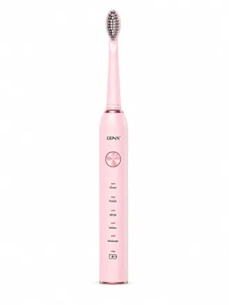 DENX Sonic Toothbrushes 4 Brush Heads | دينكس فرشاة أسنان سونيك كهربائية مع 4 رؤوس فرشاة