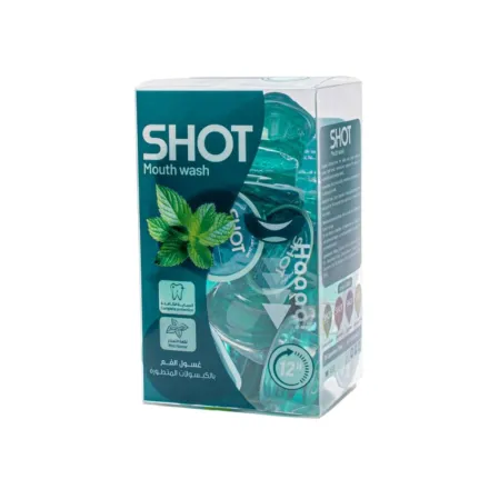 SHOT Mouth Wash Mint - 20capsules x 15ml | شوت غسول فم بطعم النعنع - 20 كبسولة x 15 مل