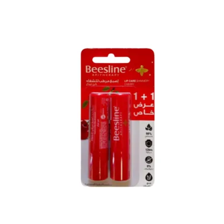 Beesline Lip Care Shimmery Cherry 1+1 Free - 4g |بيزلين مرطب شفاه بالكرز 1+1 مجانًا - 4 غرام