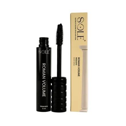 Sole Roman Volume Mascara - Black - 6ml |سولي ماسكارا رومان فولوم - أسود - 6 مل