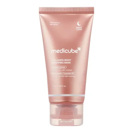 Medicube Collagen Night Wrapping Night Face Mask - 75ml | ميدي كيوب قناع الكولاجين الليلي للوجه - 75 مل