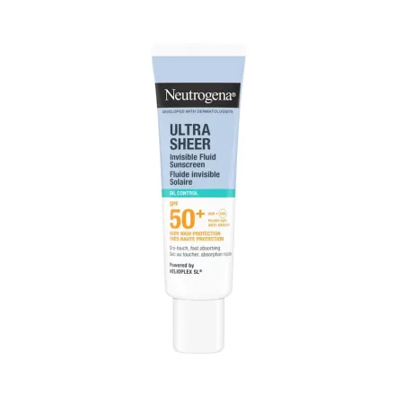 Neutrogena Ultra Sheer Invisible Fluid Sunscreen Oil Control SPF50 - 50ml | نيتروجينا واقي شمسي شفاف للتحكم بالدهون spf50 - 50 مل