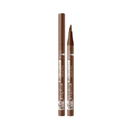 topface Pro Comb & Fill Brow Pen - 1ml | توب فيس قلم تحديد وملء الحواج - 1 مل