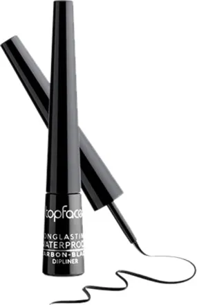 topface LONGLASTING CARBON BLACK DIPLINER - 2.5ml | توب فيس اي لاينر أسود مقاوم للماء - 2.5 مل