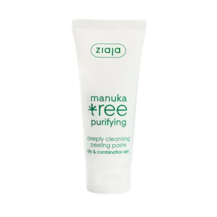 ziaja Tree Purifying Deeply Cleansing - 75ml | جايا غسول بقوام معجون مقشر بخلاصة أوراق المانوكا - 75 مل