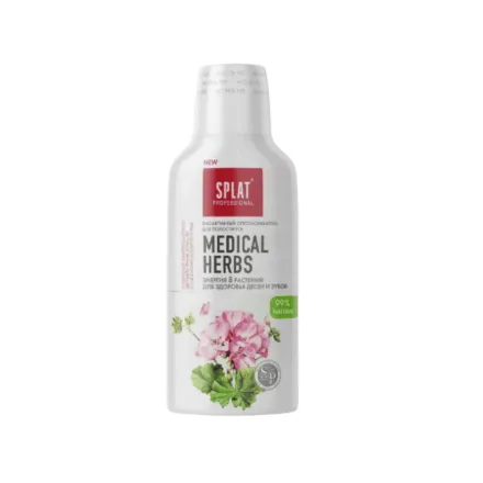 Splat Bio-Active Mouthwash Medical Herbs - 275ml | سبلات غسول الفم بالعناية العشبية الطبيعية لصحة اللثة والأسنان - 275 مل