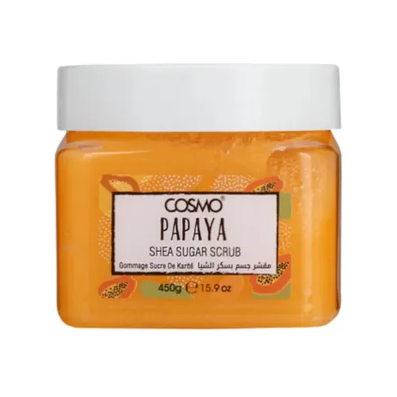 COSMO Papaya Shea Sugar Scrub - 450g | كوزمو مقشر الجسم بالسكر و زبدة الشيا و البابايا - 450 غرام