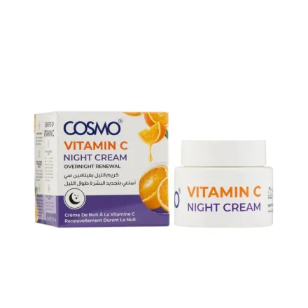 COSMO COSMETICSVITAMIN C NIGHT CREAM NEW DESIGN - 50ml | كوزمو كوزمتكس كريم ليلي فيتامين سي - 50مل