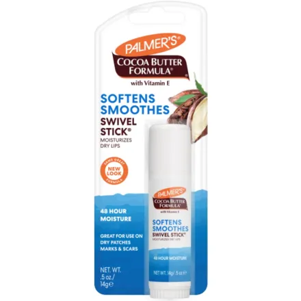 PALMER'S Cocoa Butter Formula Swivel Stick W Vitamin E Moisturizes - 14g | بالمرز مرطب شفاه بزبدة الكاكاو - 14 غرام