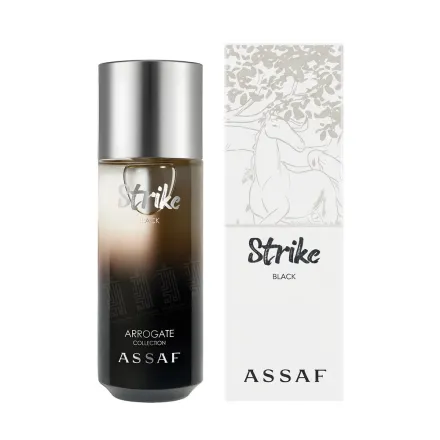 ASSAF Strike Black EdP - 125ml | عساف عطر سترايك بلاك للرجال - 125مل