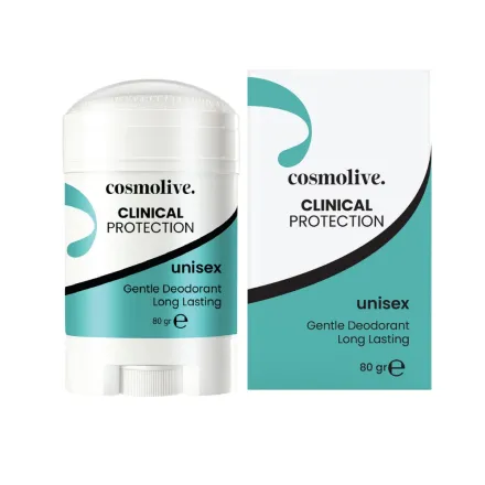 cosmolive Clinical Protection Unisex Gentle Deodorant Long Lasting - 80g | كوزمولايف مزيل تعرق ستيك للجنسين - 80 غ