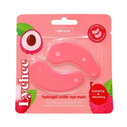 Sence Lychee Hydrogel Under Eye Mask - 6ml |سينس بيوتي ماسك هيدروجيل تحت العين بخلاصة الليتشي - 6 مل