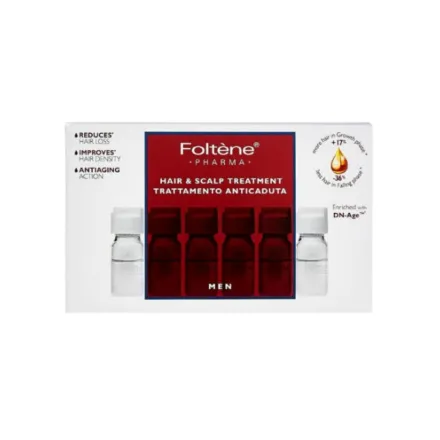 Foltene Pharma Hair and Scalp Treatment for Men - 12 amplules | فولتين فارما علاج الشعر وفروة الرأس للرجال - 12 امبول
