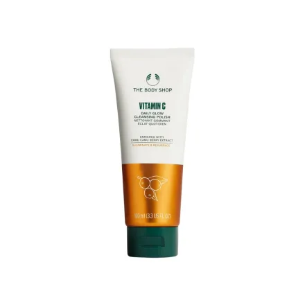 The Body Shop Vitamin C Daily glow cleansing polish - 100ml | ذا بودي شوب غسول مقشر بالفيتامين سي - 100 مل