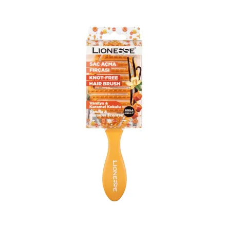 Tarko Lionesse Knot Free Hair Brush Vanilla & Caramel Scented | تاركو ليونيس فرشاة شعر لفك العقد برائحة الفانيليا والكراميل