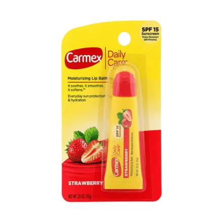 Carmex Medicated Lip Balm Strawberry - 10g | كارمكس مرطب شفاه طبي بطعم الفراولة - 10غرام