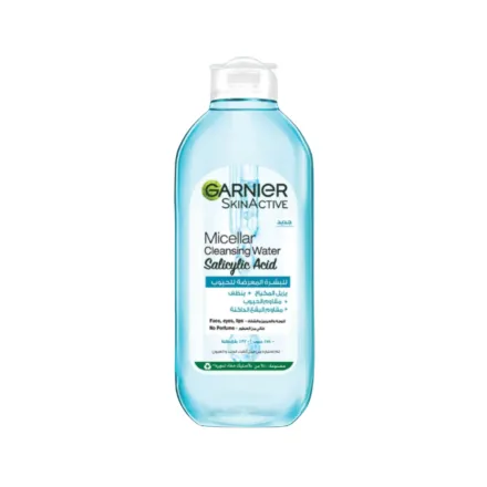 Garnier Micellar Water Salicylic Acid - 400ml | غارنييه ميسيلار بالسالسليك اسد - 400 مل
