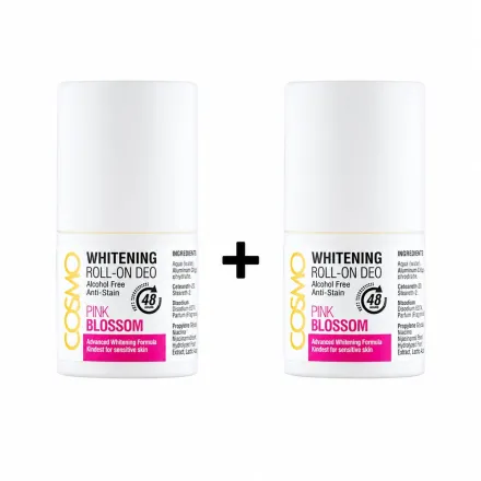COSMO 2 Pc Offer Pack Whitening Roll- One Deo 48H | كوزمو عرض مزيل عرق رول لتفتيح الإبط لمدة 48 ساعة عدد 2