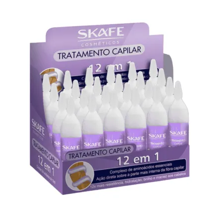 SKAFE Tratamento Capilar 12 em 1 Box 24X1 - 10ml | سكاف علاج الشعر 12 في 1 – علبة 24 × 1 (10 مل)