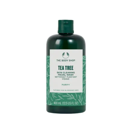 The Body Shop Tea Tree Skin Clearing Facial Wash - 250ml | ذا بودي شوب غسول منقي للوجه بزيت شجرة الشاي - 250 مل