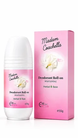 Madam Coachella Deodorant Roll On White Orchid 48H - 55g | مدام كوتشيلا مزيل تعرّق رول أون – 55 غرام