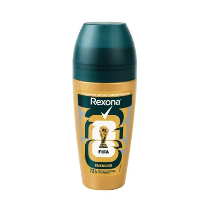 Rexona 72 H Fifa Energise - 45ml | ريكسونا رول أون مضاد للتعرق إنيرجي - 45مل